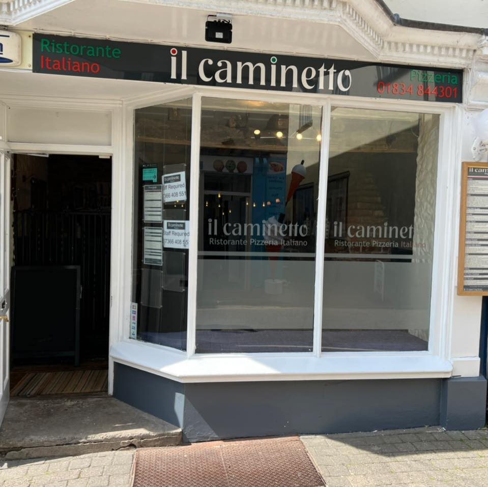 The white shopfront of il caminetto on Upper Frog Street